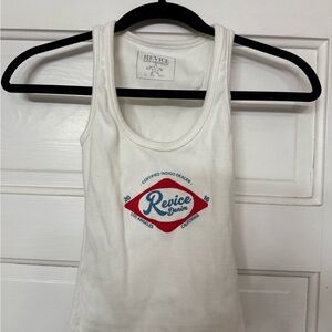 Revice Denim White Tank Top